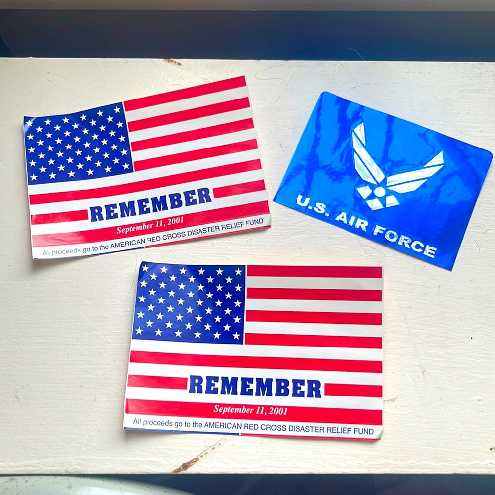 Patriotic Stickers Remember September 11, 2001